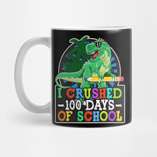 I Crushed 100 Days Of School Boys Dinosaur & T-Rex Mug